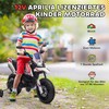 AIYAPLAY vaikiškas elektrinis motociklas, 12V vaikiškas motociklas su muzika, 6 km/val. vaikiška transporto priemonė su nuimamais mokomaisiais ratais, 12 colių plastikinėmis padangomis, skirtas 3-8 metų vaikams, ne daugiau kaip 30 kg, baltos spalvos