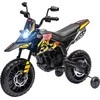 AIYAPLAY vaikiškas elektrinis motociklas, 12V vaikiškas motociklas su muzika, 6 km/val. vaikiška transporto priemonė su nuimamais mokomaisiais ratais, 12 colių plastikinėmis padangomis, skirtas 3-8 metų vaikams, ne daugiau kaip 30 kg, geltonos spalvos
