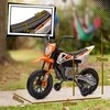AIYAPLAY vaikiškas elektrinis motociklas, 12V vaikiškas motociklas su muzika, vaikiška transporto priemonė su nuimamais mokomaisiais ratais, 2,4-5 km/val., skirtas 3-6 metų vaikams, ne daugiau kaip 30 kg, oranžinis