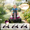 Vaikiškas pedalinis kartingas su laisvosios eigos sistema ir stabdžiu, rožinis, 100 × 59 × 60,5 cm