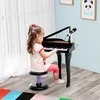 Homcom Kėdutė, muzikos instrumentas vaikams, juoda
