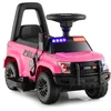 Vaikiškas policijos automobilis rožinis