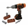 Black &amp; Decker Juodas &amp; Decker „Smoby Juodas &amp; Decker Electronic Driller-CRUSTR“ su plyta