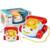 Lean Toys Vaikiškas telefonas su ratukais ir garsais