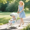 AIYAPLAY vaikams triratukas, transformuojamas kūdikio vežimėlis, 5-in-1 dizainas, nuimama stūmimo rankena, reguliuojamas, saugos diržas, laikymo krepšys, 1-3 metai, kreminės baltos spalvos