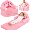 Lean Toys Vaikų atlenkiamas fotelis rožinis