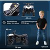 Vaikų elektrinis keturratis baltas