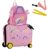 Vaikų lagaminų rinkinys Šviesiai rožinė 2 vnt.