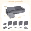 Vaikų minkštų blokų rinkinys pilkas 10 vnt.
