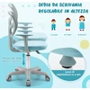 Vaikų stalas ir kėdė Šviesiai mėlyna 1 komplektas