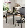 Songmics Valgomojo stalas 70x110x77 cm juodas
