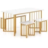 Valgomojo stalo komplektas 150 x 80 cm 4 vnt.