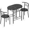 Valgomojo stalo komplektas 80x52x76 cm 3 vnt.
