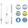 Valymo šepetys su 6 antgaliais ir prailginamu kotu
