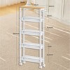 Songmics Vasagle virtuvinis vežimėlis su 5 lygiais, 13x45,4x99,6 cm