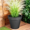 Sodo vazonas Plastikinis Juodas 48 cm - Gėlių vaza