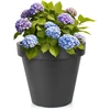 Sodo vazonas Plastikinis Juodas 48 cm - Gėlių vaza
