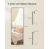 Songmics 120 x 40 cm stačiakampio formos stačiakampio formos veidrodis su juodu rašalu