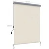 Songmics Vertikali markizė 1,4 x 2,5 m smėlio spalvos