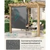 Songmics Vertikali reguliuojamo aukščio markizė 200 x (220-300) cm antracito pilkos spalvos