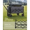 Songmics Sulankstomas rankinis vežimėlis iki 150 kg skalūno pilkos spalvos
