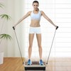 HOMCOM vibracinė plokštė, vibracinis treniruoklis, vibracinis įrenginys, kūno rengybos treniruoklis, LED ekranas, USB garsiakalbis, pasipriešinimo gumos, nuotolinio valdymo pultas