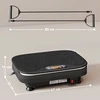 Vibracijos plokštė sporto pratimams, Bluetooth funkcija, nuotolinio valdymo pultelis, 99 greičio pakopos, plastikas, plienas, juoda