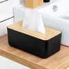 Vilde juodas bambukinis servetėlių dėklas 24x13x9,5 cm