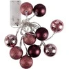 Decorative Lighting Kalėdinė girlianda LED apšvietimui 10 violetinių 4 cm