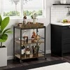 Songmics Virtuvės vežimėlis su padėklu 65 × 40 × 86 cm