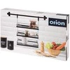 Orion Metalinė Kabyklinė Virtuvės Lentyna RADKA 32x11x46 cm Juoda
