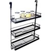 Orion Metalinė Kabyklinė Virtuvės Lentyna RADKA 32x11x46 cm Juoda