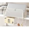 Virtuvinis sieninis metalinis organizatorius su kabliukais, 25x37x13 cm