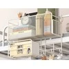 Virtuvinis sieninis metalinis organizatorius su kabliukais, 25x37x13 cm