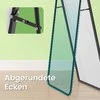 Songmics Viso ilgio veidrodis, lenktas veidrodis, pastatomas arba tvirtinamas prie sienos