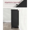 Songmics Vasagle Vonios spintelė 4 stalčiai 30 x 55 x 82 cm rašalas juodas