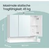 Songmics Vonios kambario spintelė su LED apšvietimu 16,6 x 90 cm