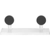 Bathroom Solutions Dušo lentyna 32x11,5x12 cm - Balta - Su siurbimo taurėmis