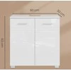 Songmics Vonios spintelė 60 x 30 x 63 cm
