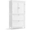 Songmics Vasagle Vonios spintelė 30 x 60 x 110 cm su 2 durelėmis ir 2 stalčiais