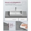 Songmics Vasagle Tualetinis unitazas 2 skyriai už durų