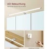 Songmics Vasagle Vonios spintelė su LED apšvietimu 14,5 x 70 x 70 cm natūralaus ąžuolo spalvos