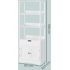 Songmics Vonios spintelė VASAGLE MDF 60x32,5x154 cm