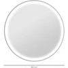 "Kleankin" vonios kambario veidrodis, vonios kambario veidrodis su LED apšvietimu, Ø 60 cm, apšviestas veidrodis su jutikline funkcija, atminties funkcija, be rūko, su aliuminio rėmu