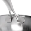 Wok keptuvė iš trijų sluoksnių nerūdijančiojo plieno, sidabrinė, 30 cm