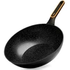 Wok keptuvė su granitine danga, juoda, Ø 32 cm