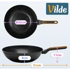Wok keptuvė su granitine danga, juoda, Ø 32 cm