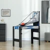SPORTNOW 5-in-1 daugiafunkcis žaidimų stalas, įskaitant biliardą, stalo tenisą, hokį, krepšinį, šaudymą iš lanko, žaidimų stalas su priedais, lankas ir strėlės, 91 x 45,5 x 76 cm