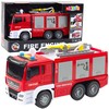 Lean Toys Žaislinis gaisrinės automobilis su vandens funkcija, šviesomis ir garsu