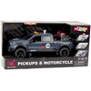 Lean Toys Žaislinis visureigis su motociklu, šviesomis ir garsais, 33.5 cm